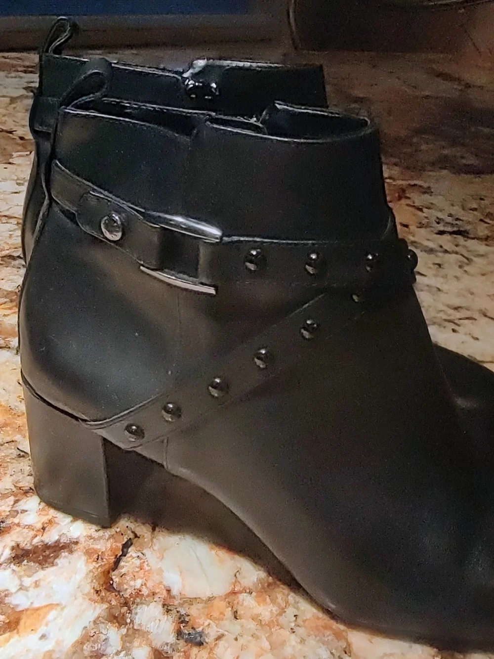 Alex Marie Black Studded Ankle Booties